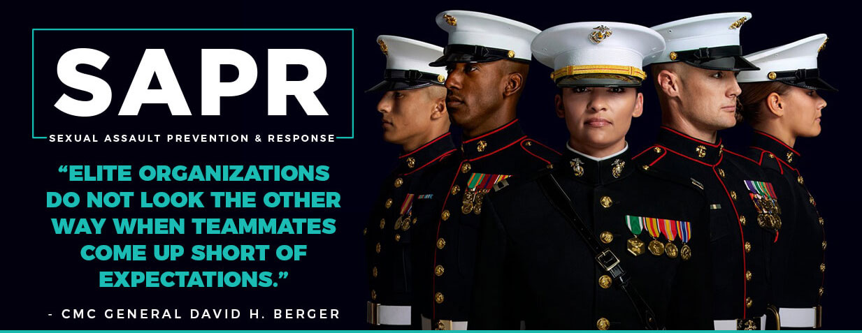 sapr header with marines